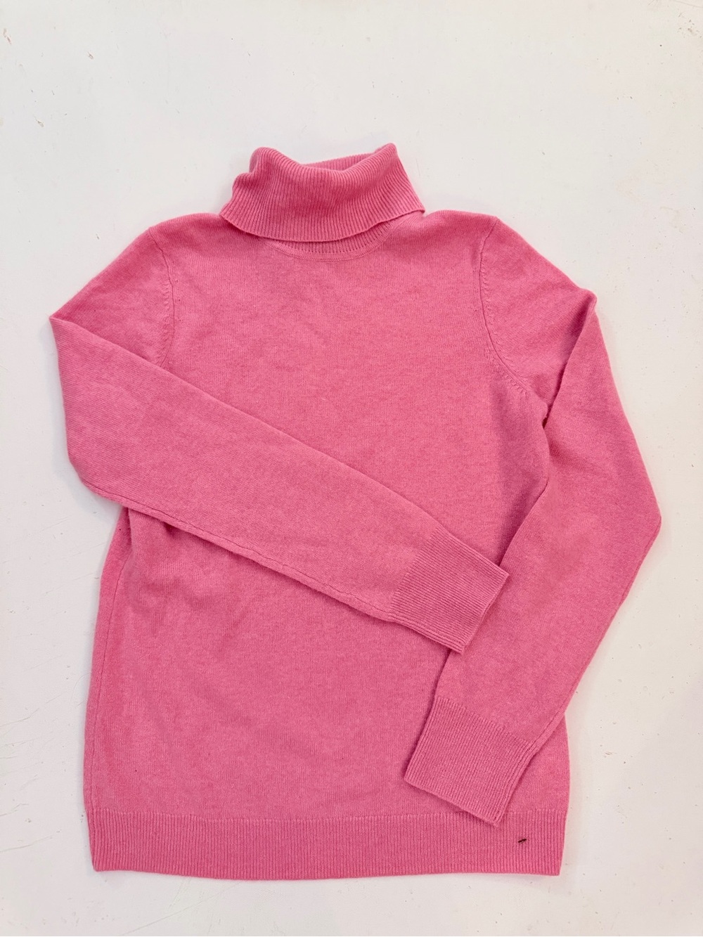 Talbots dusty pink cashmere turtleneck sweater